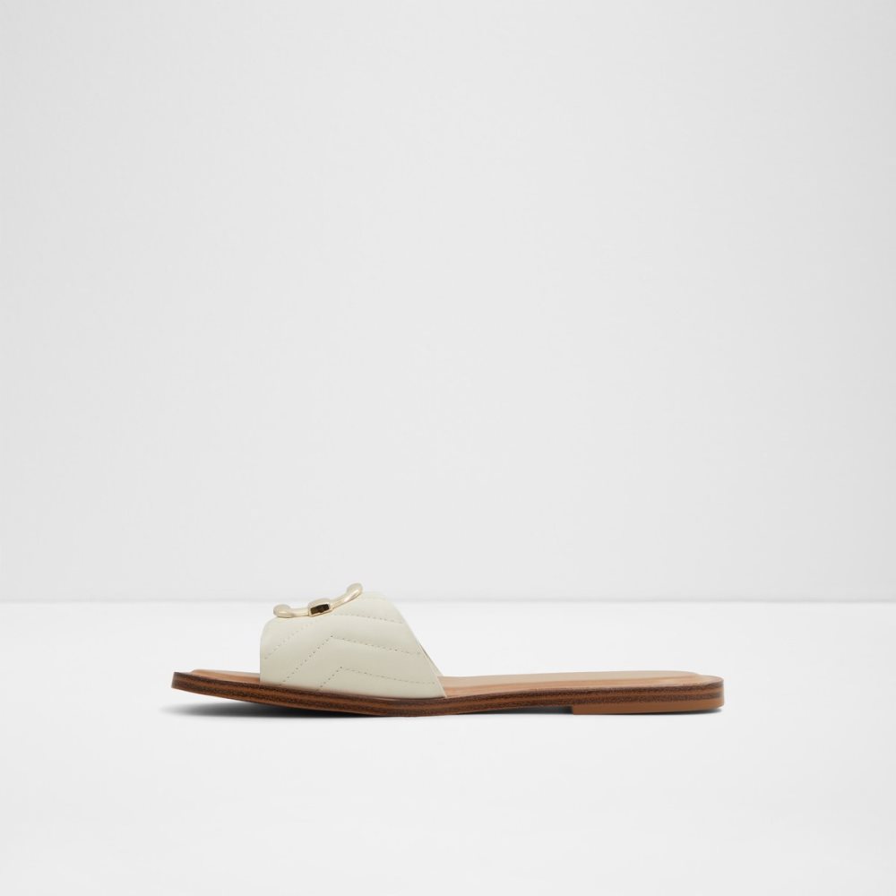 Sandalias Aldo Qelajar Chanclas Sandal Blancos | 49CUDYEWV