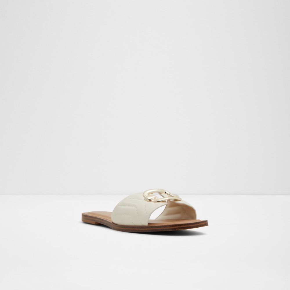 Sandalias Aldo Qelajar Chanclas Sandal Blancos | 49CUDYEWV