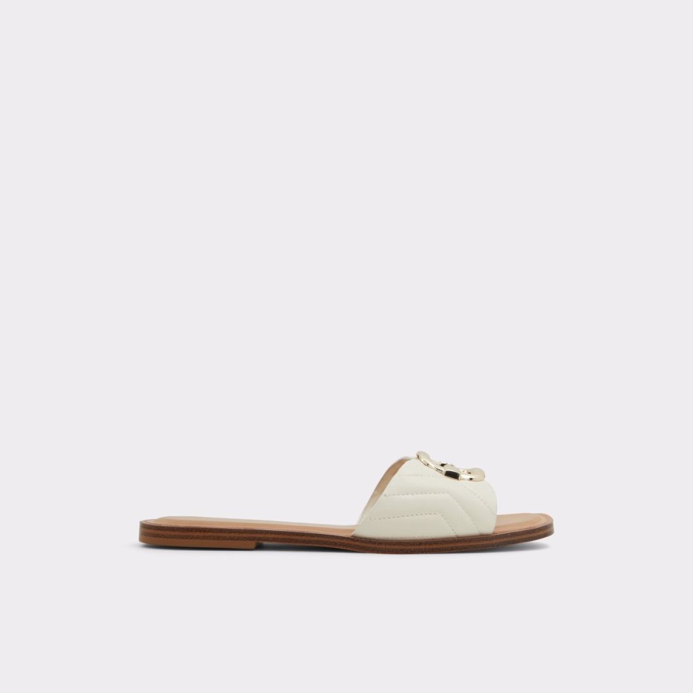 Sandalias Aldo Qelajar Chanclas Sandal Blancos | 49CUDYEWV