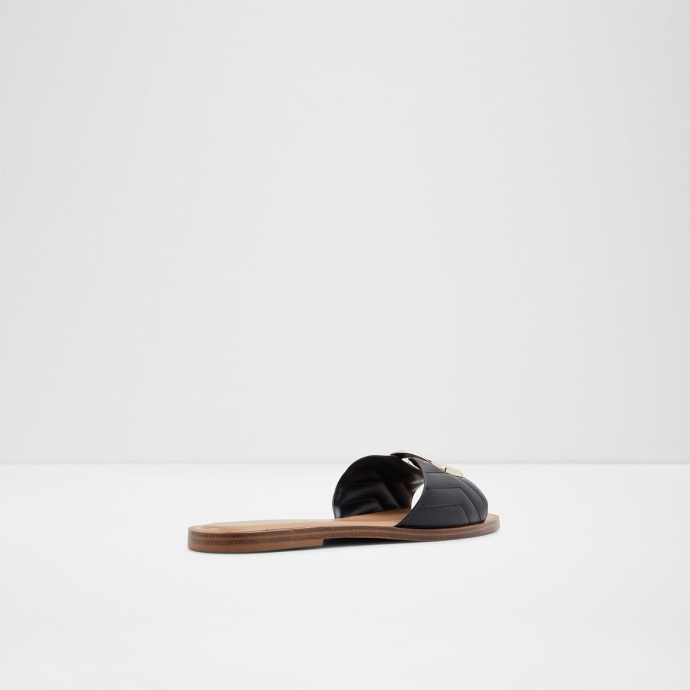 Sandalias Aldo Qelajar Chanclas Sandal Negros | 03AZSKXCM