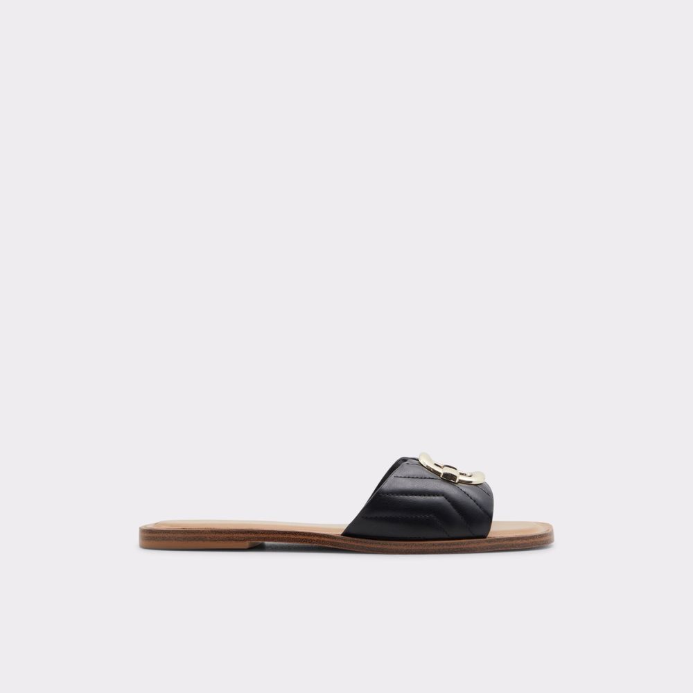 Sandalias Aldo Qelajar Chanclas Sandal Negros | 03AZSKXCM