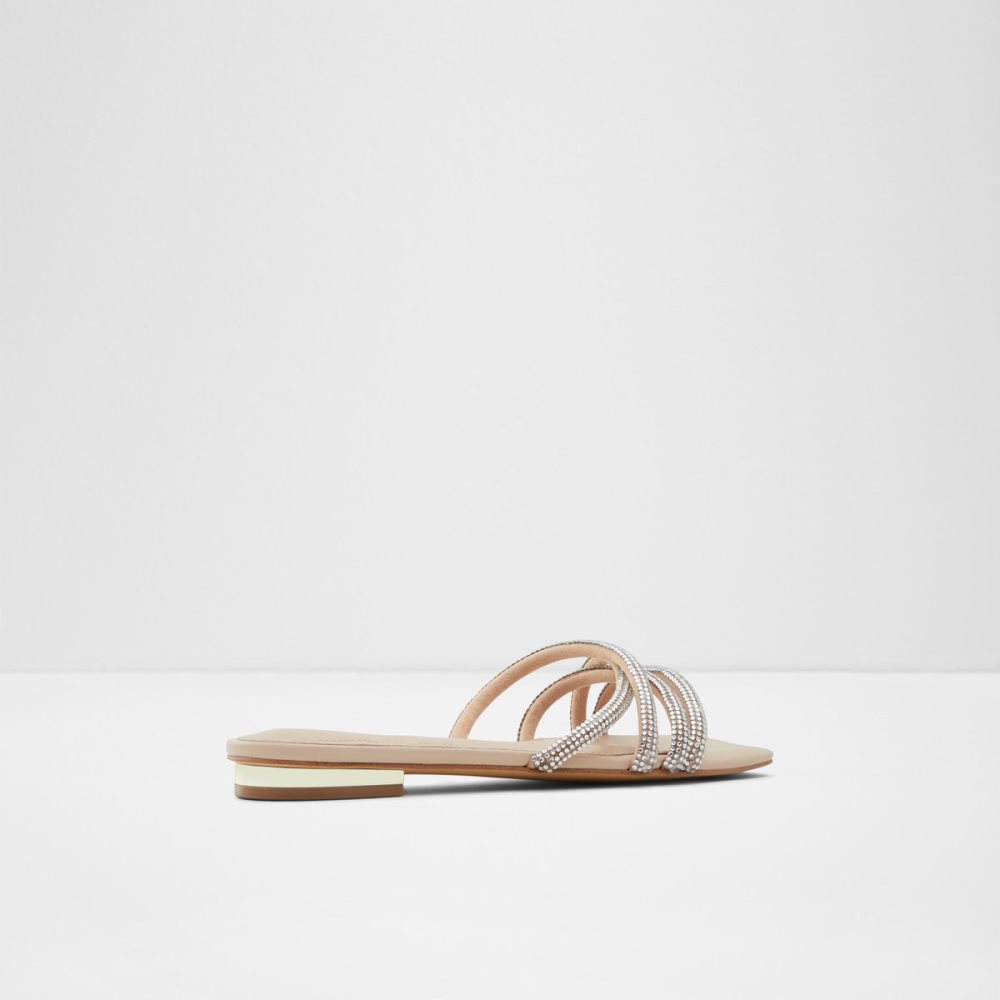 Sandalias Aldo Rossie Chanclas Sandal Beige Claro | 49BXHOIMN