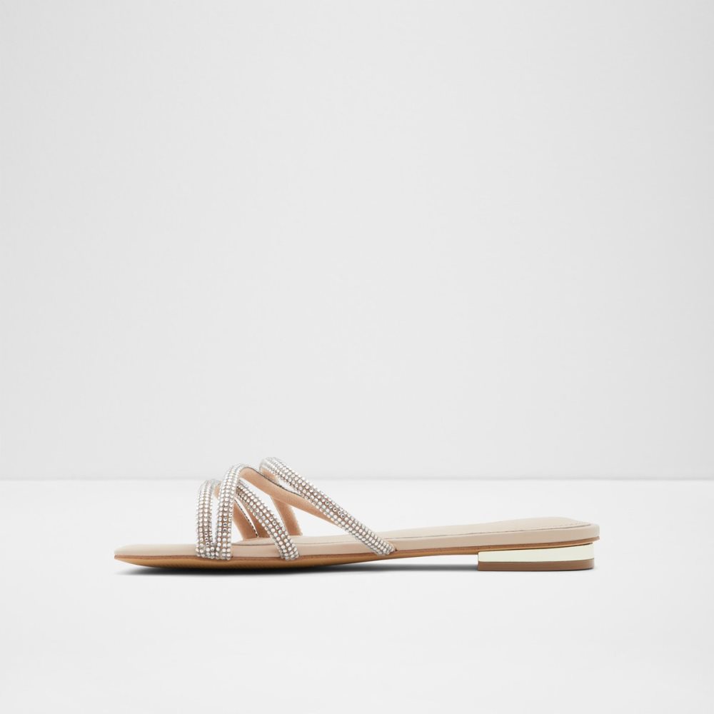 Sandalias Aldo Rossie Chanclas Sandal Beige Claro | 49BXHOIMN