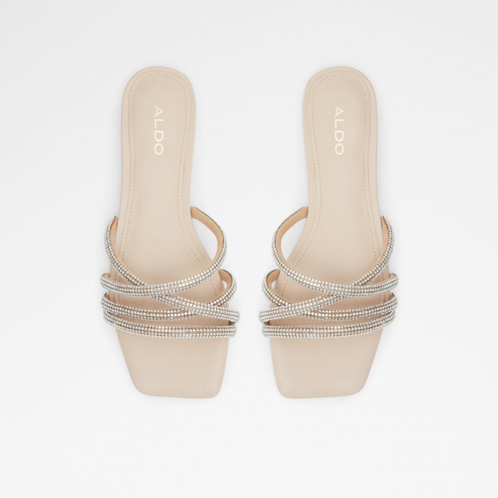 Sandalias Aldo Rossie Chanclas Sandal Beige Claro | 49BXHOIMN