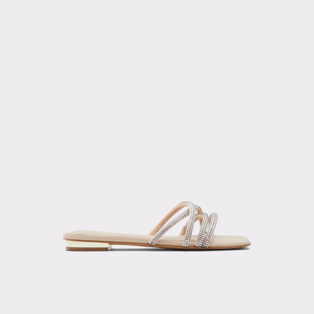 Sandalias Aldo Rossie Chanclas Sandal Beige Claro | 49BXHOIMN