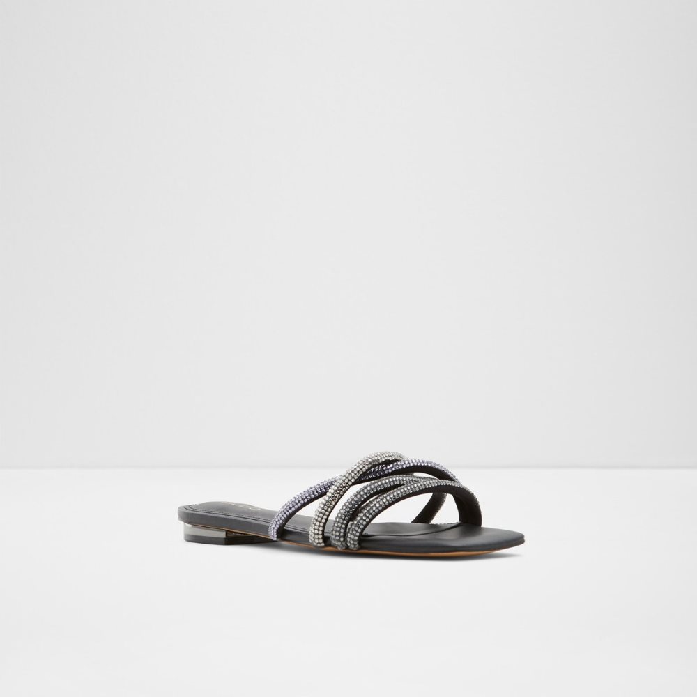 Sandalias Aldo Rossie Chanclas Sandal Negros | 09DYUTBJX