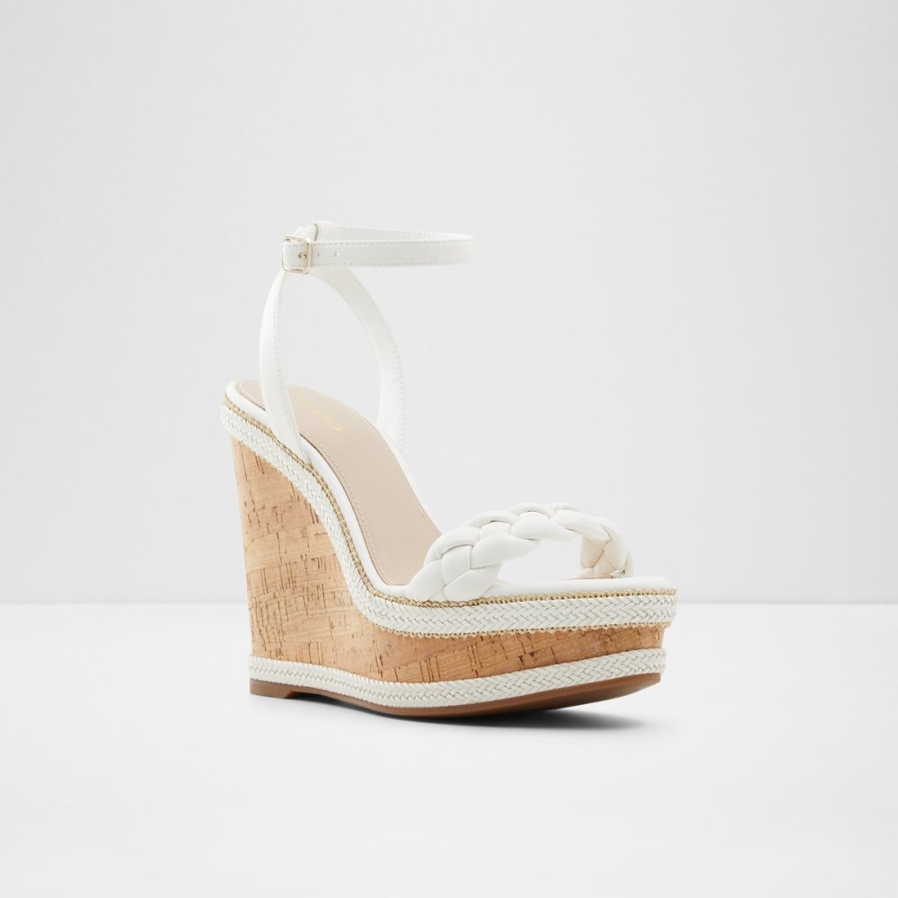 Sandalias Aldo Saluth Wedge Sandal - Wedge Blancos | 59HPDZAET