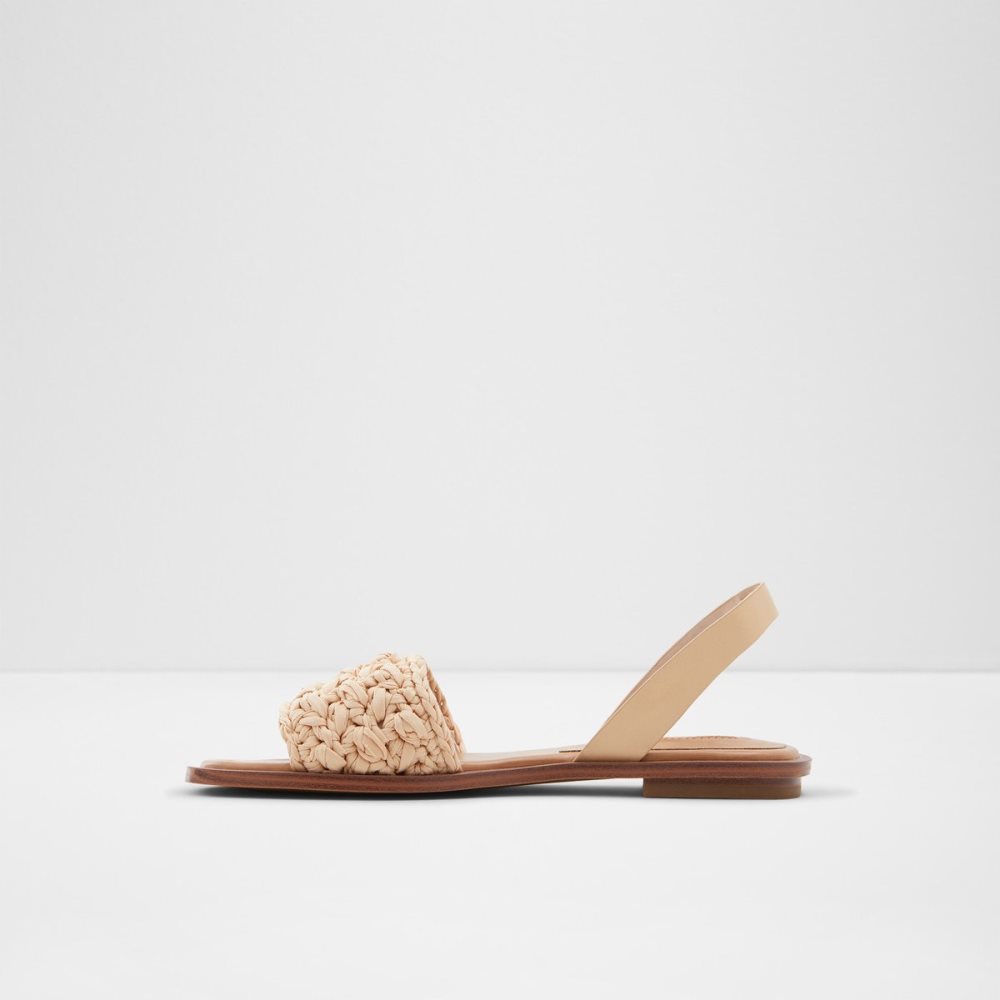 Sandalias Aldo Solena Sling Back Planos Sandal Beige | 79WQXUICN