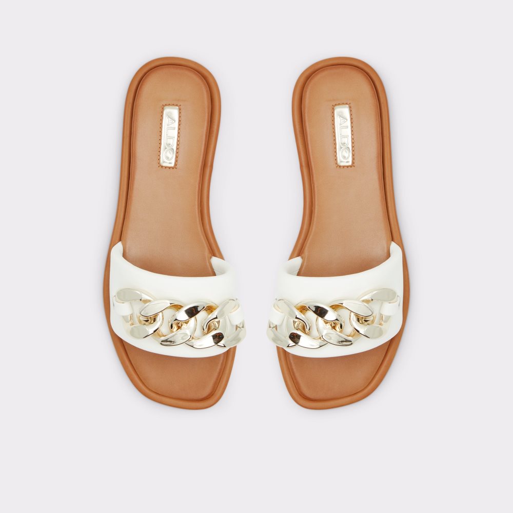 Sandalias Aldo Sydling Chanclas Sandal Blancos | 60VMQJHTL