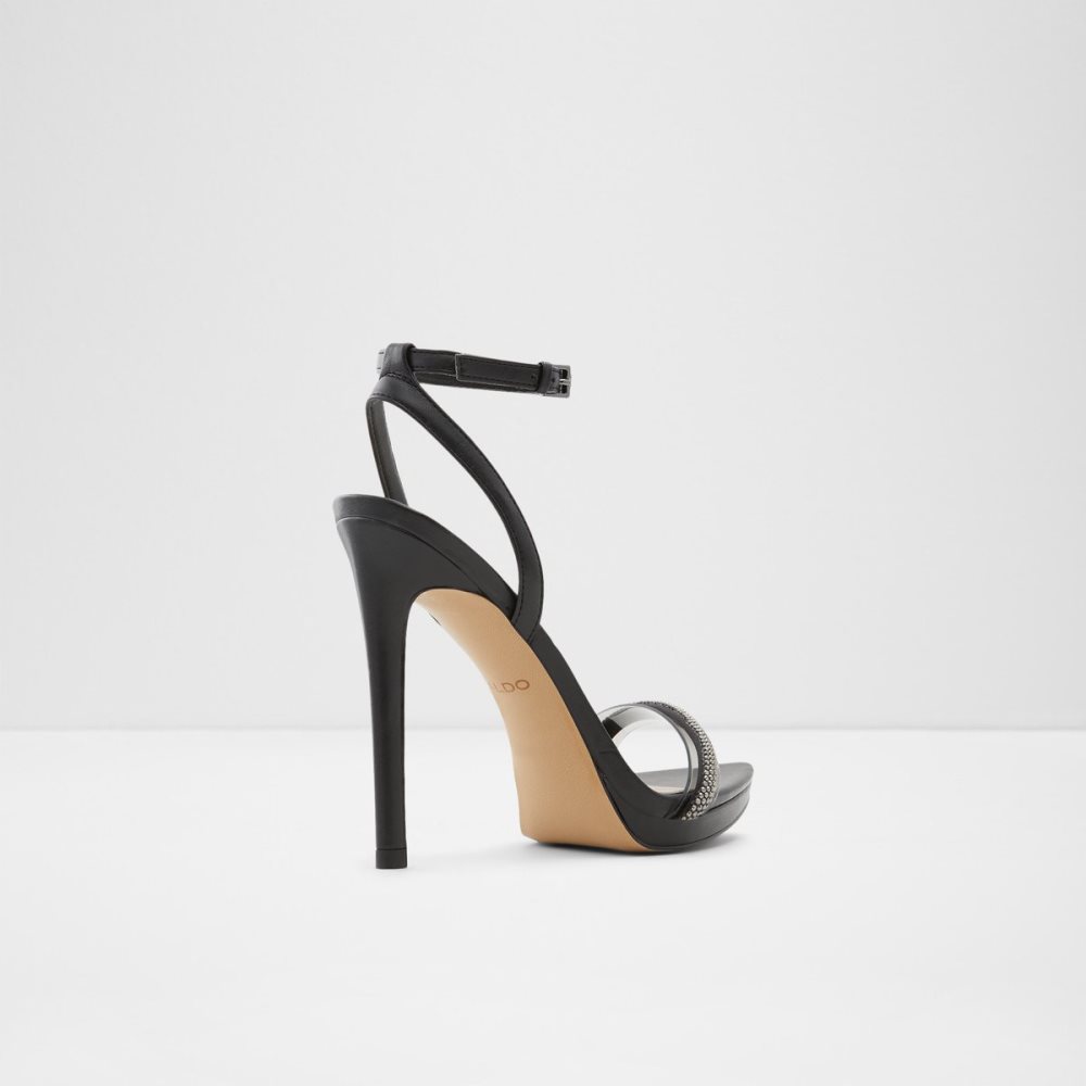 Sandalias Aldo Thirakin High Sandal - Stiletto Negros | 85WAGSBRM