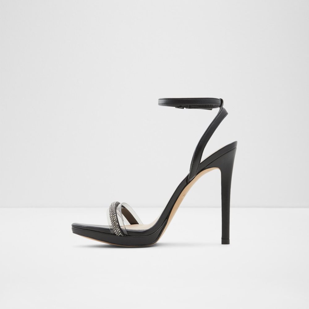 Sandalias Aldo Thirakin High Sandal - Stiletto Negros | 85WAGSBRM