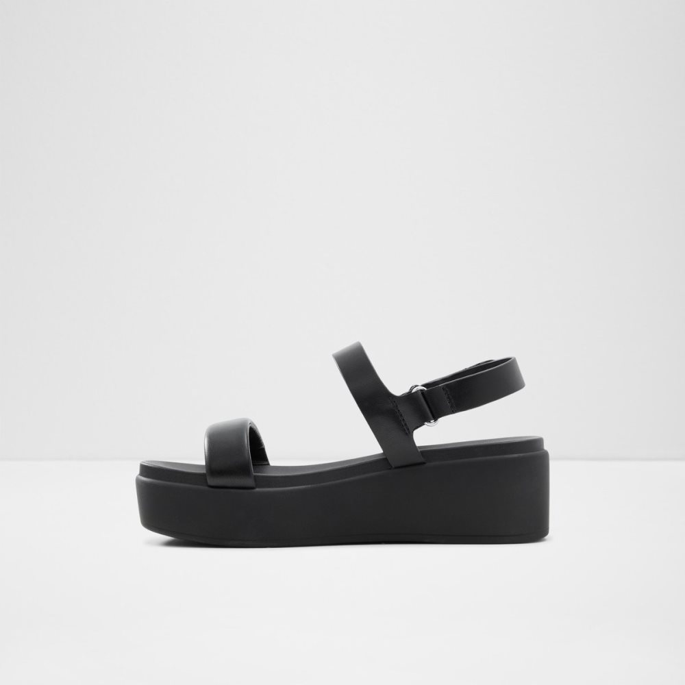 Sandalias Aldo Tisdal Tiras Wedge Sandal - Wedge Negros | 13CDTJSVB