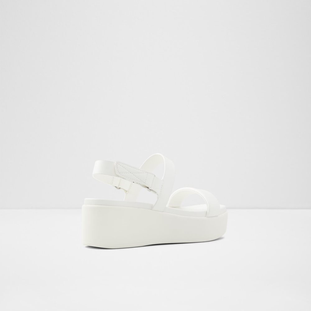 Sandalias Aldo Tisdal Tiras Wedge Sandal - Wedge Blancos | 67UOVXKPJ