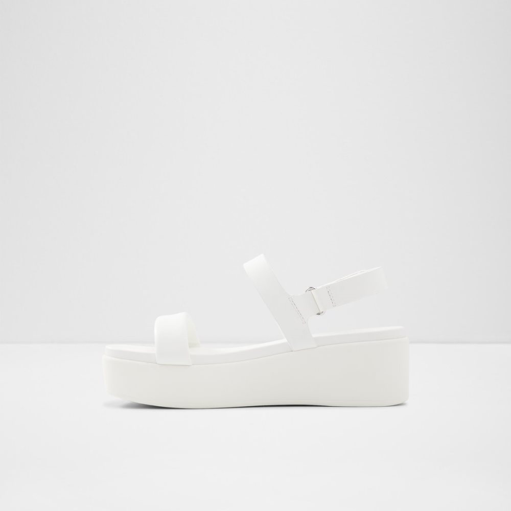 Sandalias Aldo Tisdal Tiras Wedge Sandal - Wedge Blancos | 67UOVXKPJ