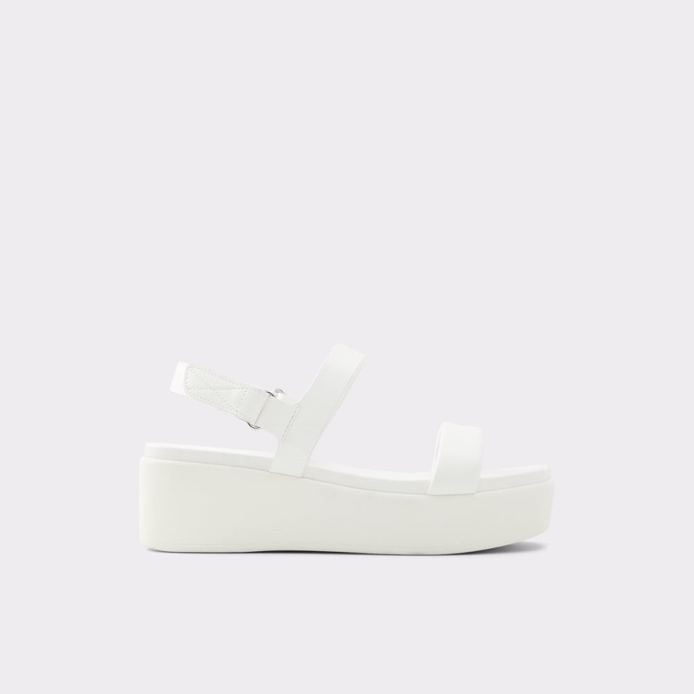 Sandalias Aldo Tisdal Tiras Wedge Sandal - Wedge Blancos | 67UOVXKPJ