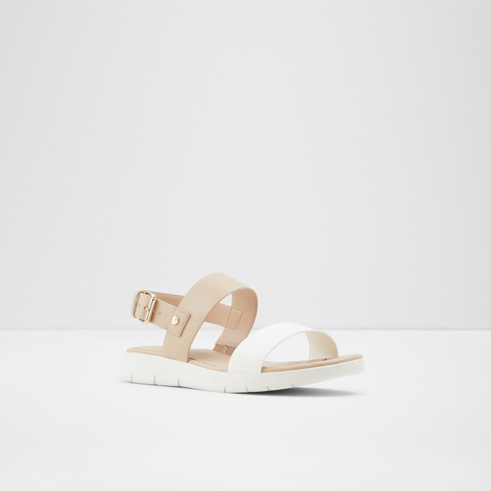 Sandalias Aldo Woema Planos Sandal Beige | 73VXFZGJA