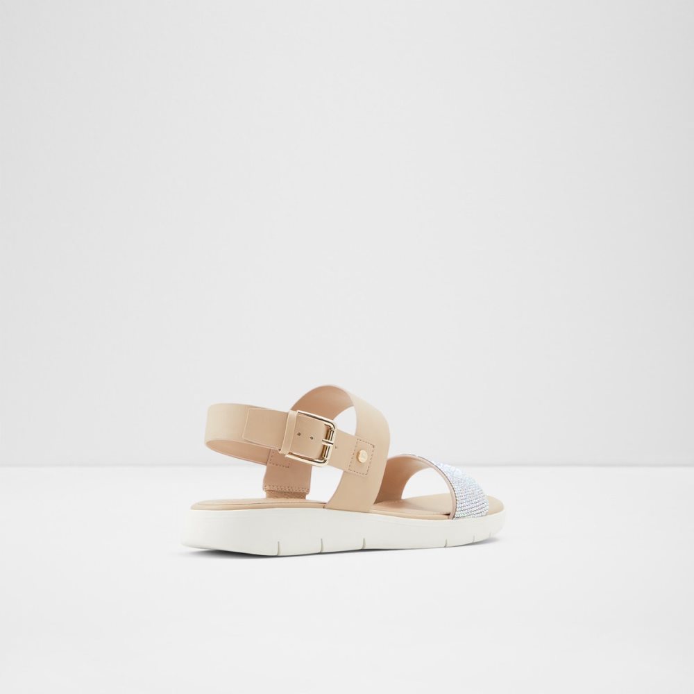 Sandalias Aldo Woema Planos Sandal Blancos Beige | 37NGCULVB