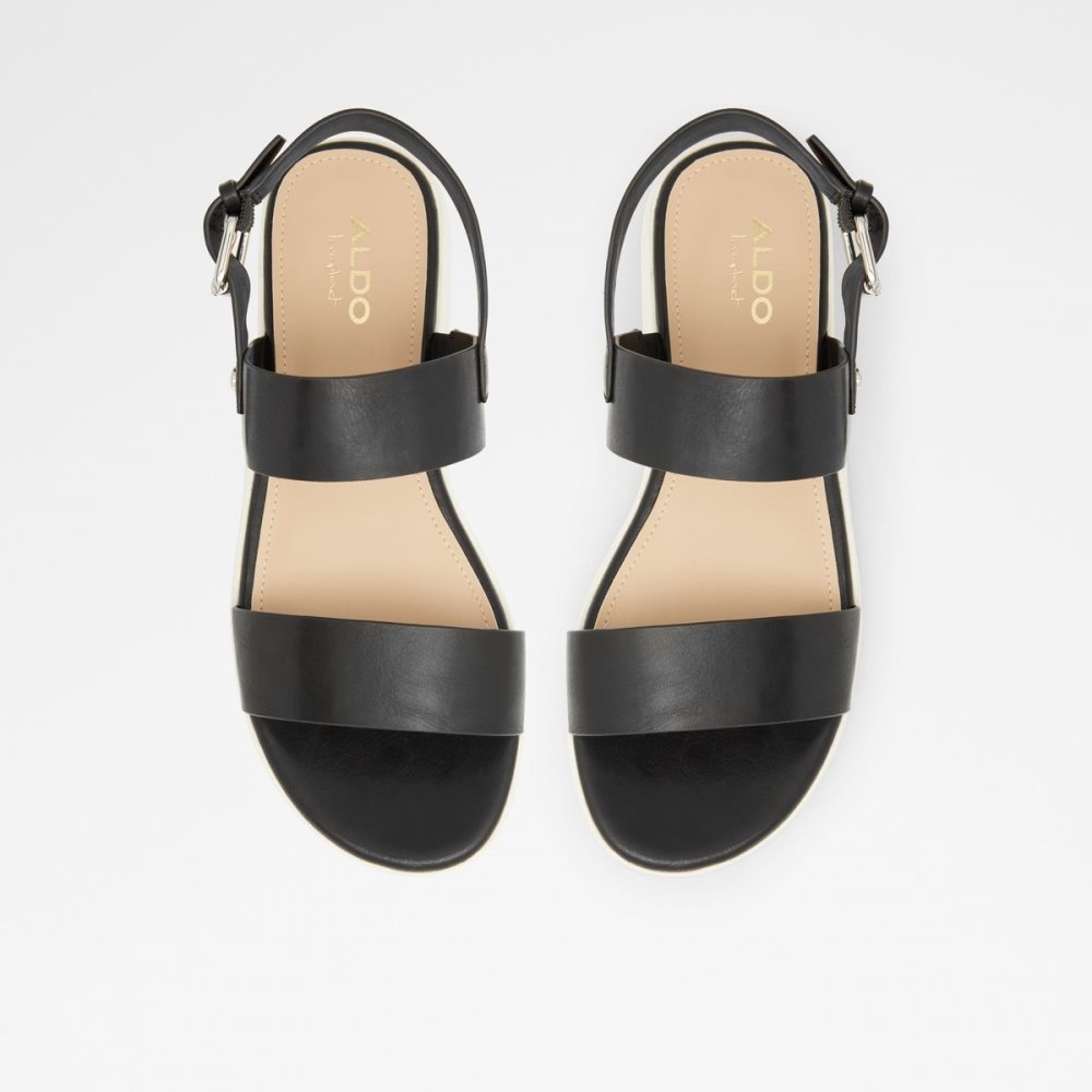 Sandalias Aldo Woema Planos Sandal Negros | 62ZCVFBHK