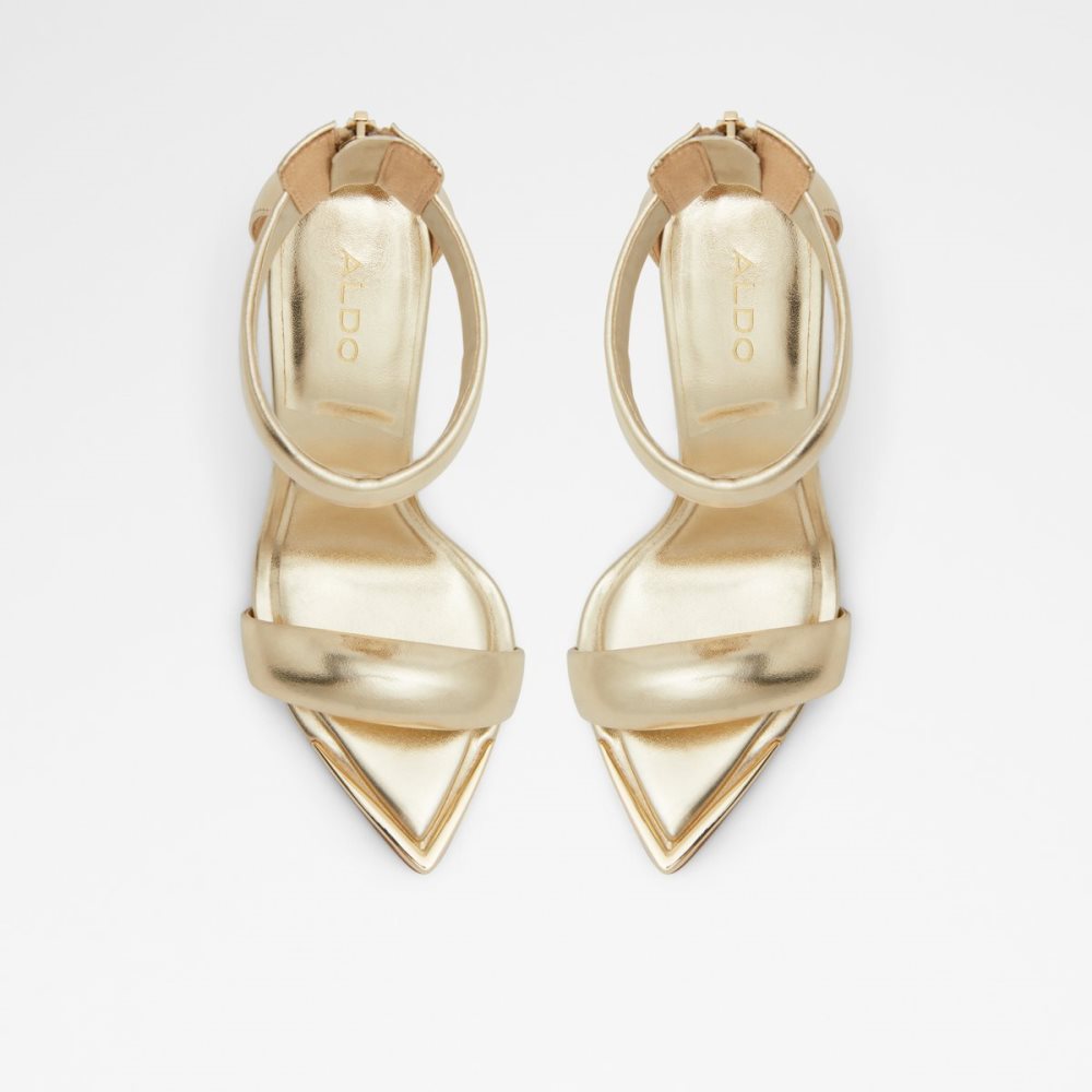 Tacones Aldo Contesa Correa High - Stiletto Dorados | 05PHSOTIC