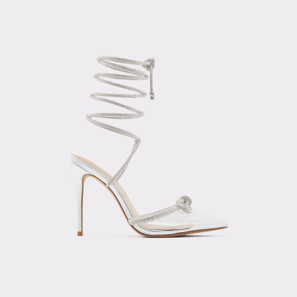 Tacones Aldo Halalia High - Stiletto Plateados | 04EBSGRIH