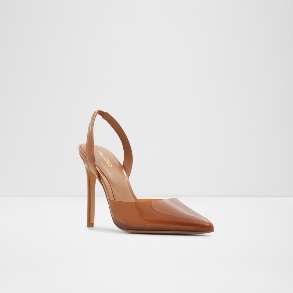 Tacones Aldo Marie Sling Back High - Stiletto Beige Oscuro | 74EKRFBMD