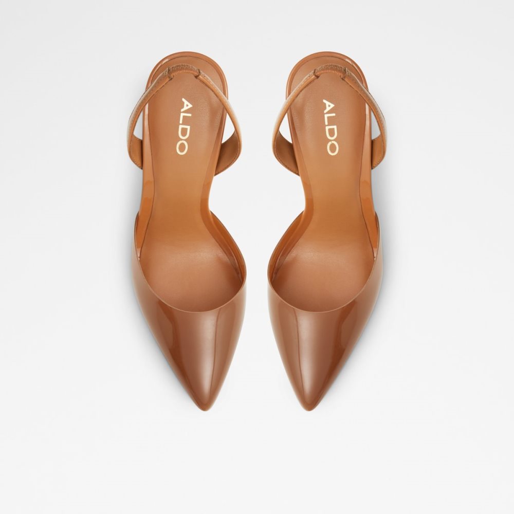 Tacones Aldo Marie Sling Back High - Stiletto Beige Oscuro | 74EKRFBMD