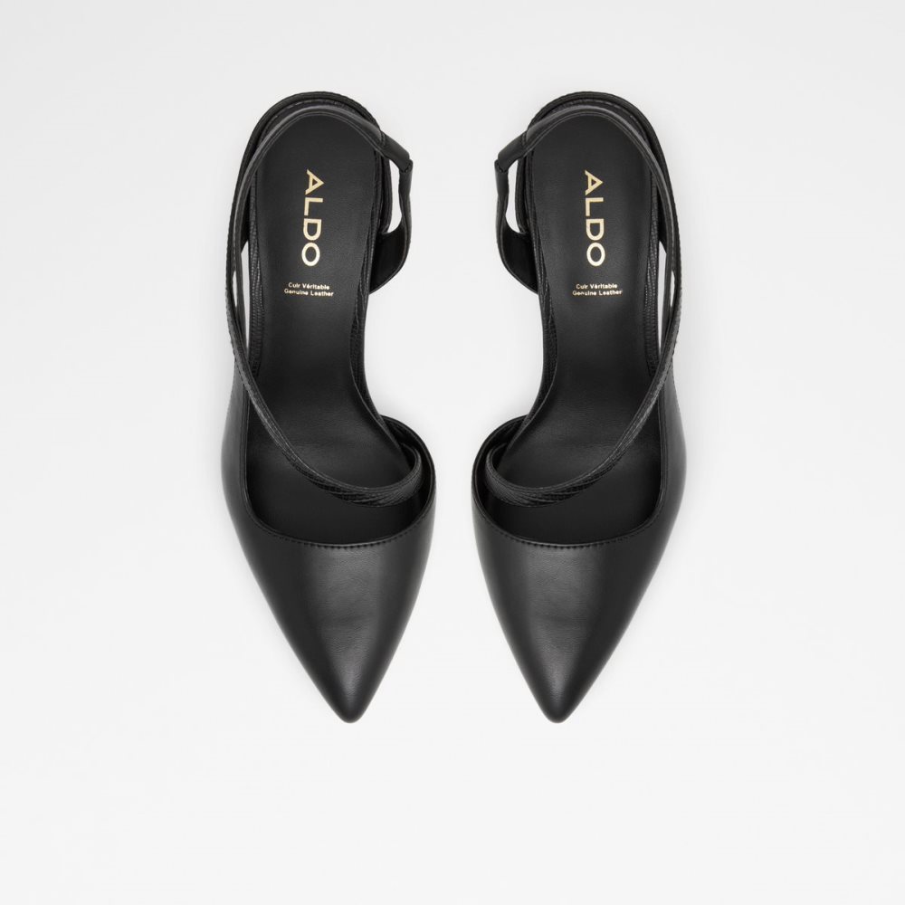 Tacones Aldo Noideaa Sling Back High - Stiletto Negros | 10TVHCKLA