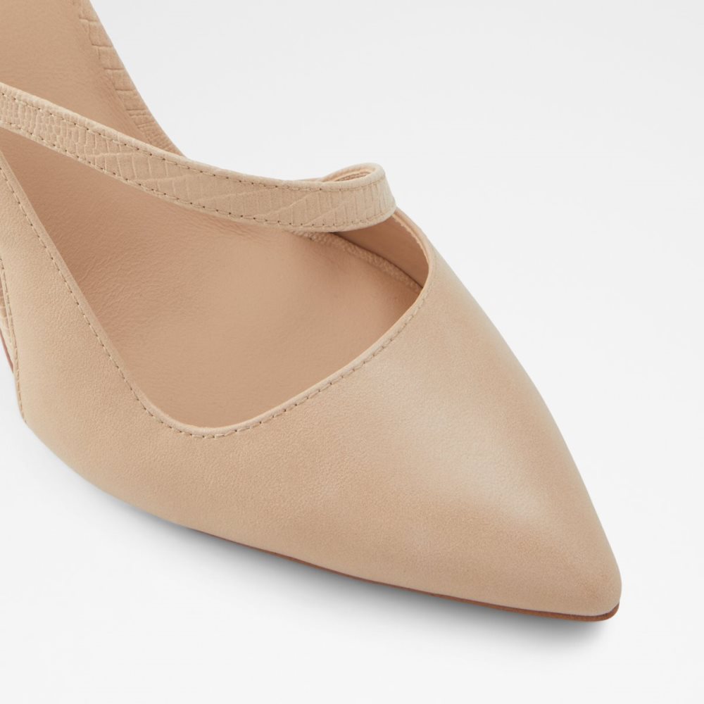 Tacones Aldo Noideaa Sling Back High - Stiletto Beige | 70JRYIGCB