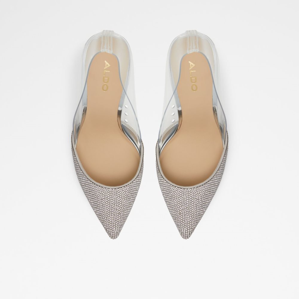 Tacones Aldo Violetta High Plateados | 64KEGWLVB