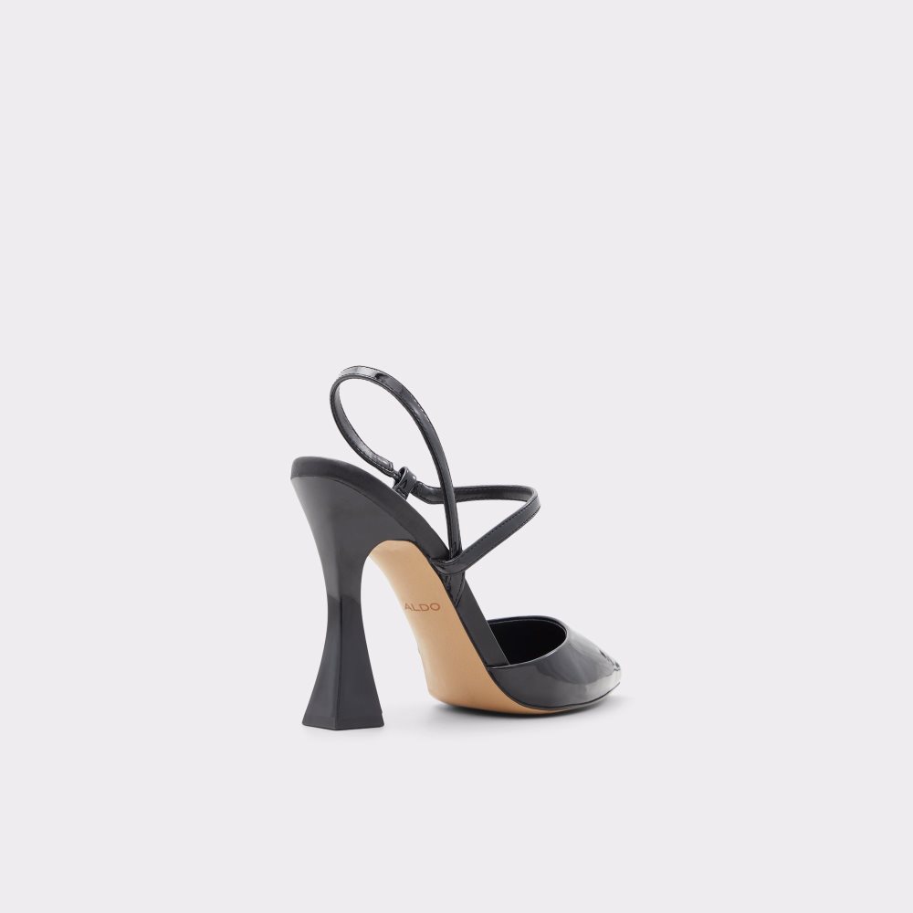 Tacones Aldo Zaha Sling Back High Negros | 34RTNGFBD