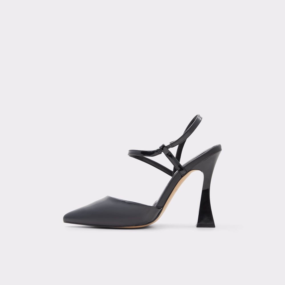 Tacones Aldo Zaha Sling Back High Negros | 34RTNGFBD