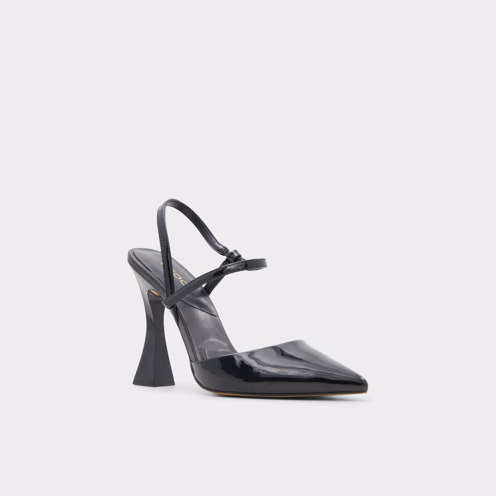 Tacones Aldo Zaha Sling Back High Negros | 34RTNGFBD