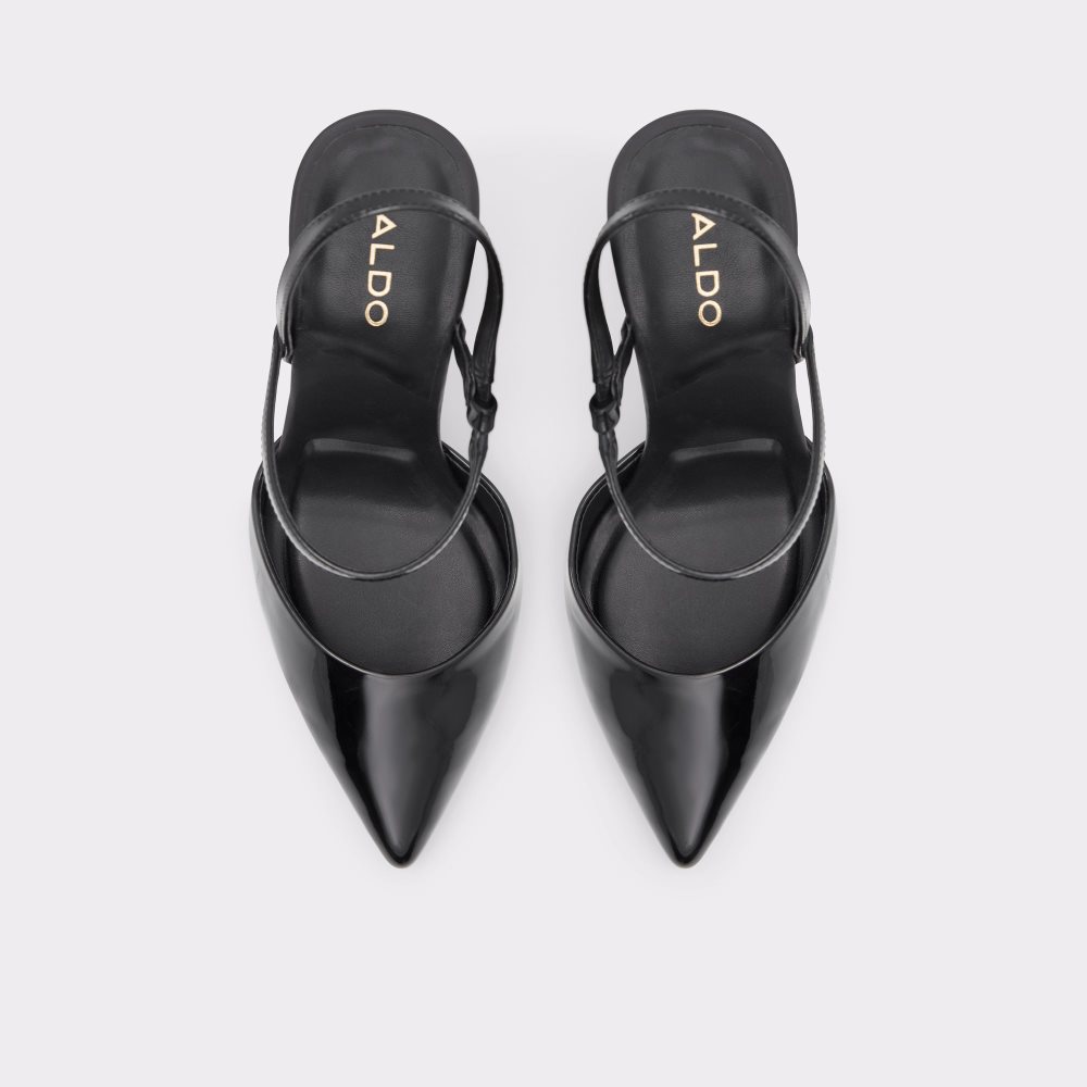 Tacones Aldo Zaha Sling Back High Negros | 34RTNGFBD