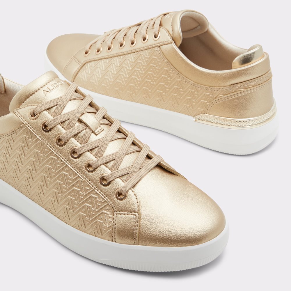 Tenis Aldo Aveo Low Top - Cup Sole Dorados | 73JLRFAUG