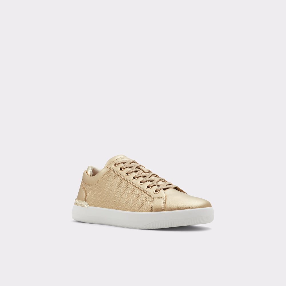 Tenis Aldo Aveo Low Top - Cup Sole Dorados | 73JLRFAUG