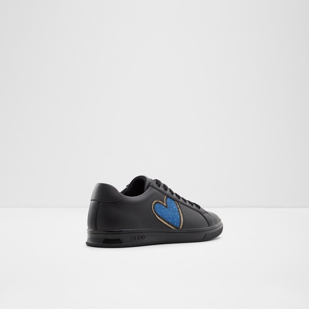 Tenis Aldo Carapetoss Low Top Negros | 64UORSQCK