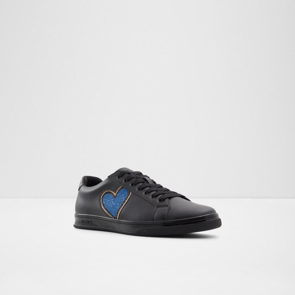 Tenis Aldo Carapetoss Low Top Negros | 64UORSQCK