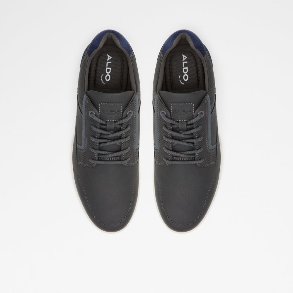 Tenis Aldo Edelian Low Top Grises Oscuro | 95LPFCMSU