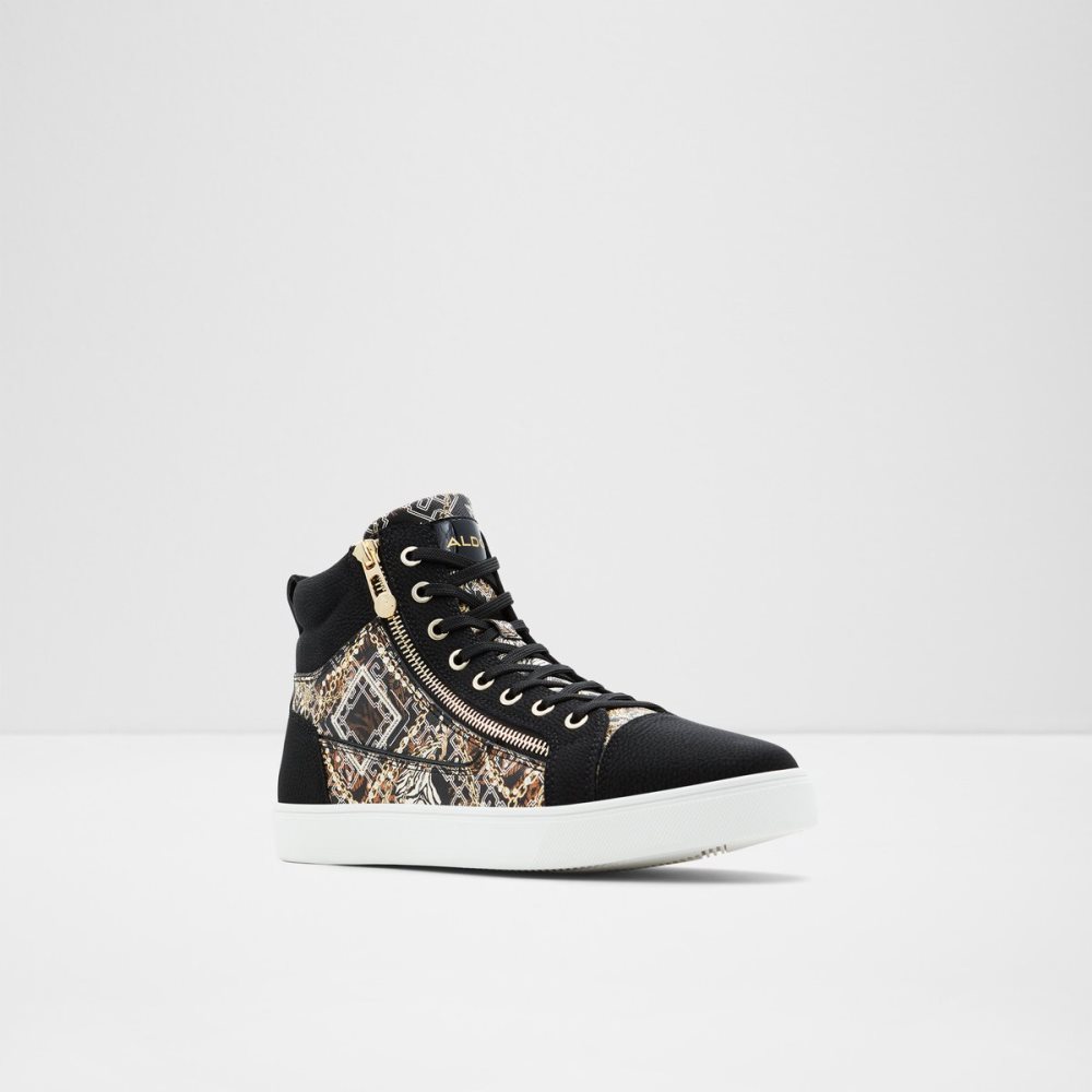 Tenis Aldo Popstar High Top - Cup Sole Negros | 21YWDGRHF