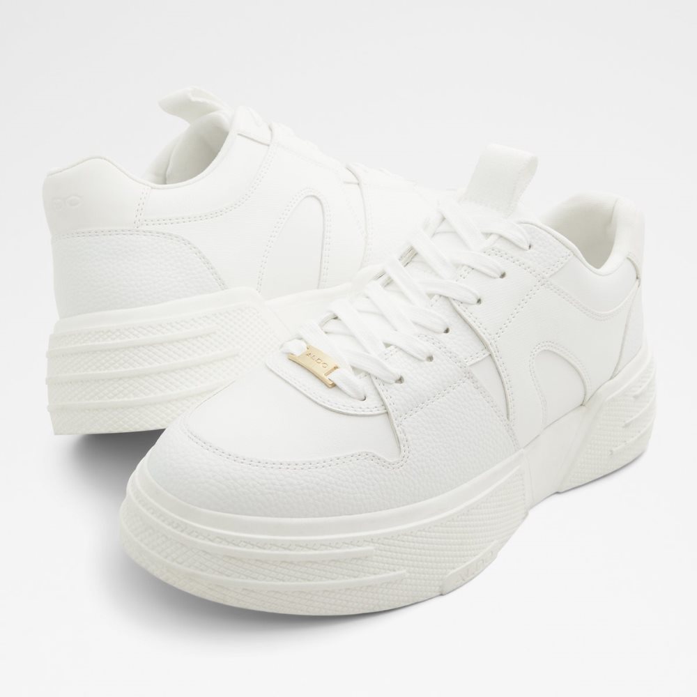 Tenis Aldo Zeus Low Top - Lug Sole Blancos | 73VYKJWTH