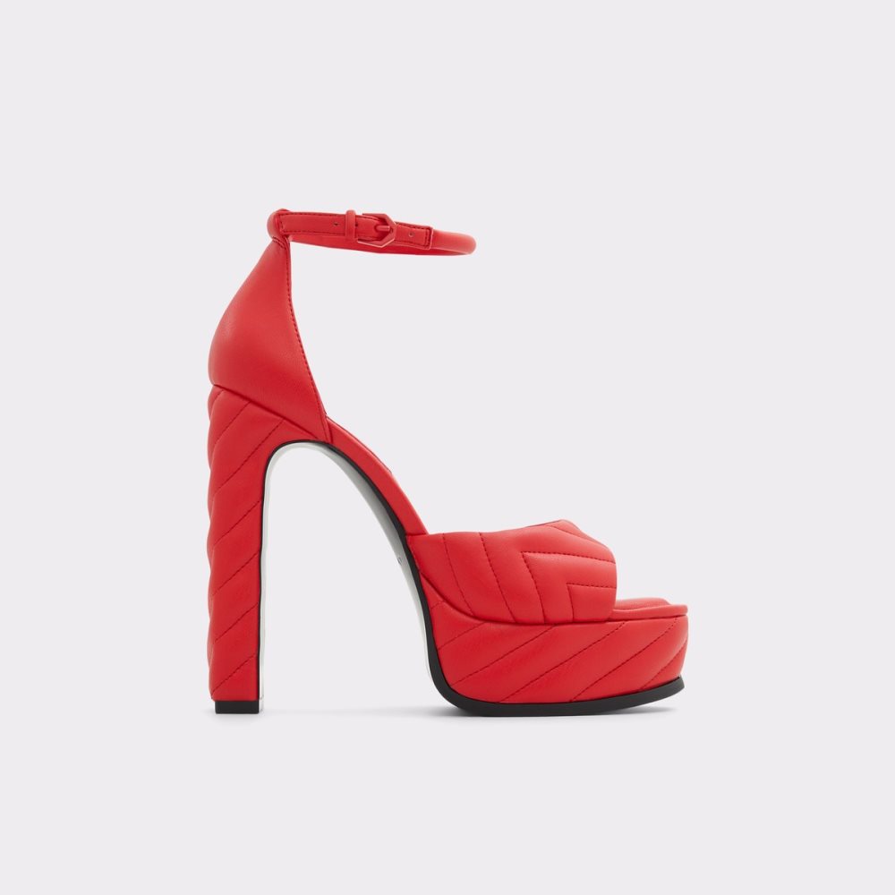 Zapatos Plataforma Aldo Milena Correa Tacón Sandal - Plateforme Rojos | 49GTZHROK