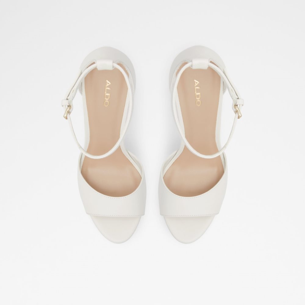 Zapatos Plataforma Aldo Posh High Sandal - Blancos | 58RJQVIHZ