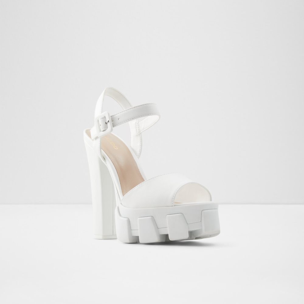 Zapatos Plataforma Aldo Verrajan High Sandal - Blancos | 94ZHYIMVX