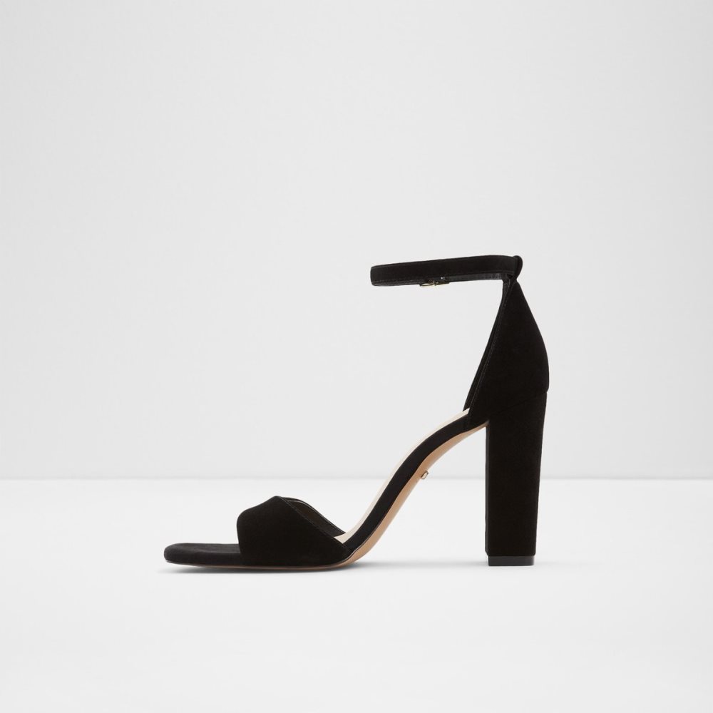 Zapatos Tacon Bloque Aldo Enaegyn Correa Tacón Sandal - Cup Sole Negros | 97KTDLRQF