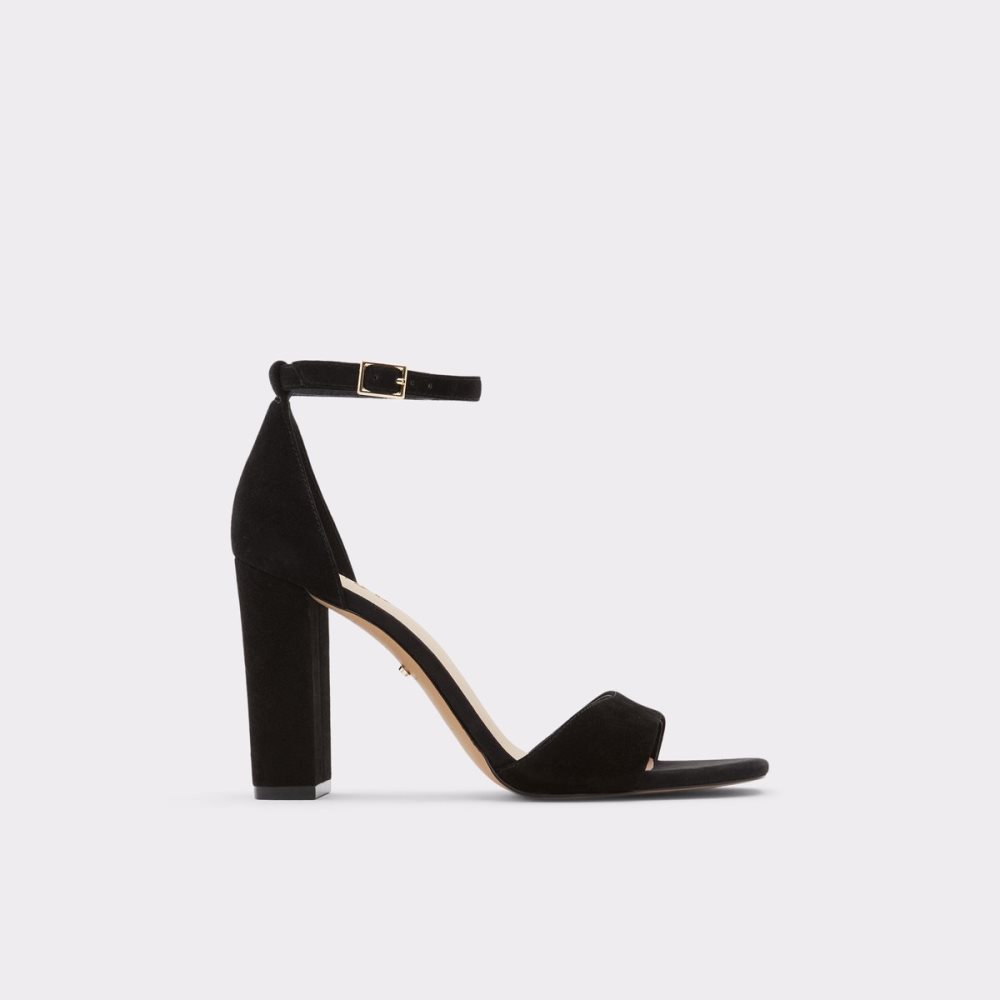 Zapatos Tacon Bloque Aldo Enaegyn Correa Tacón Sandal - Cup Sole Negros | 97KTDLRQF