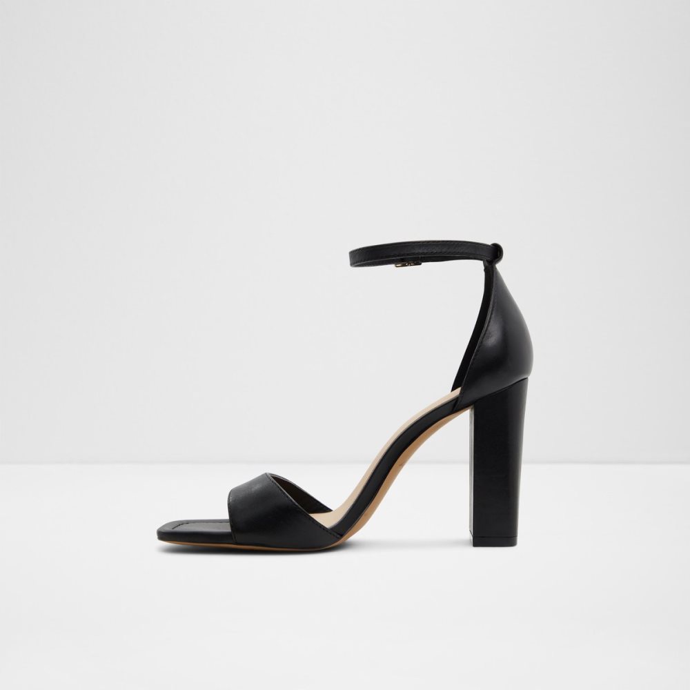 Zapatos Tacon Bloque Aldo Enaegyn Correa Tacón Sandal - Cup Sole Negros | 98SHWALIQ