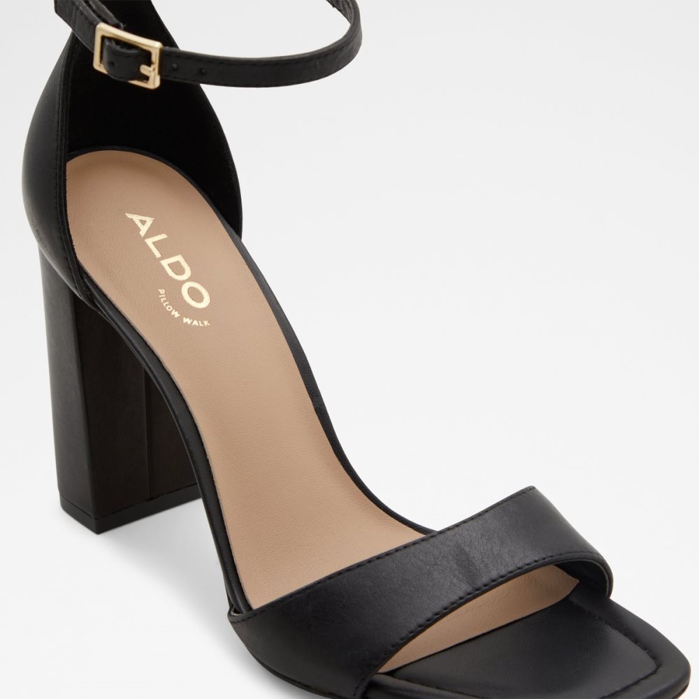 Zapatos Tacon Bloque Aldo Enaegyn Correa Tacón Sandal - Cup Sole Negros | 98SHWALIQ