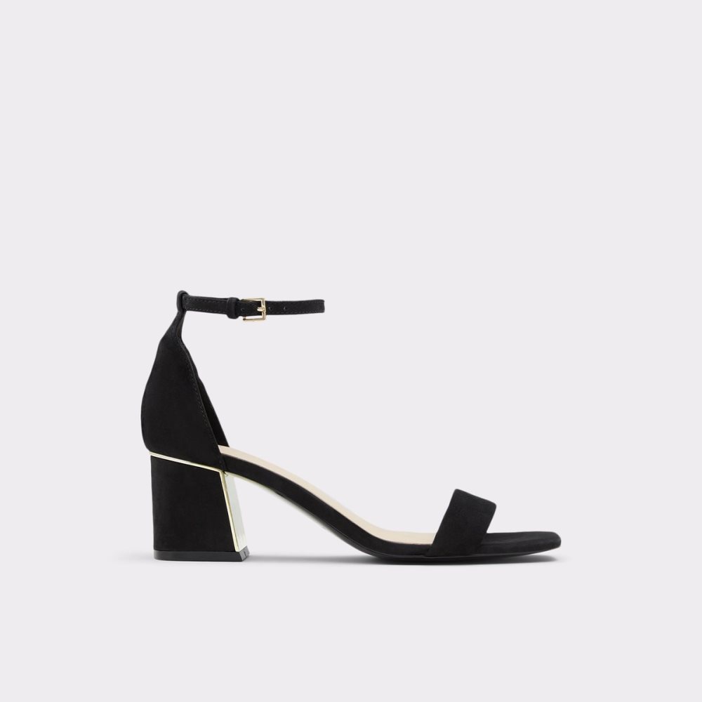 Zapatos Tacon Bloque Aldo Kedeaviel High Sandal Negros | 35UXZWKRB