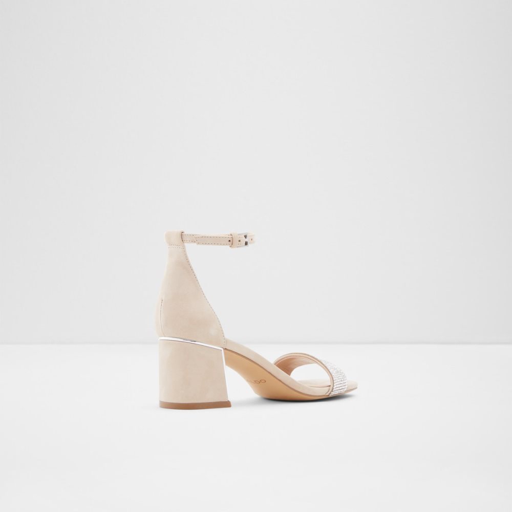 Zapatos Tacon Bloque Aldo Kedeaviel High Sandal Beige | 50SQGVDKB