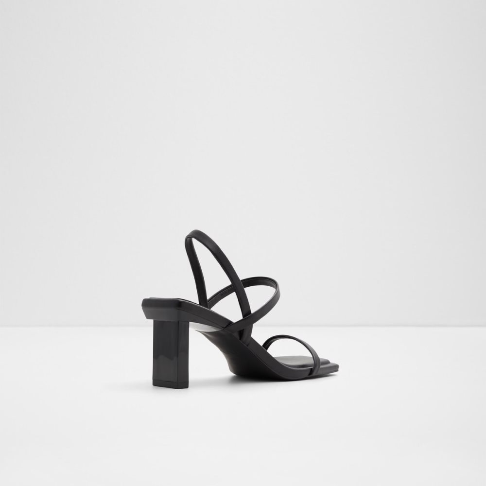 Zapatos Tacon Bloque Aldo Lokurr Sling Back Tacón Sandal Negros | 12RYEOKWS